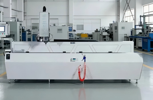 3+2-akset CNC-endefreser for spesialformede aluminiumsstolper | Vindus- og gardinmurmaskiner