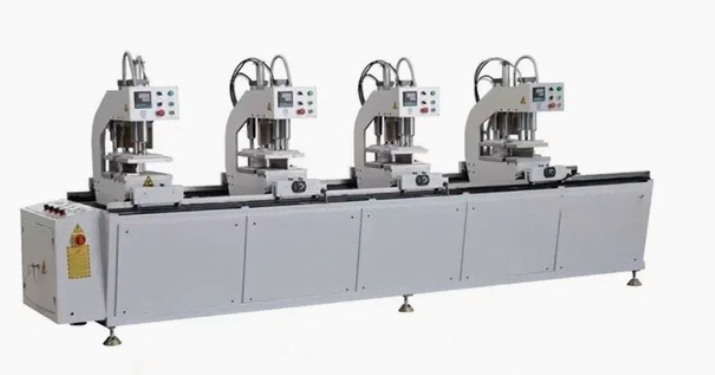 Profesjonell PVC UPVC fargerik Windows Profil CNC Sømløse sveisemaskiner med 4 servostyrte hoder